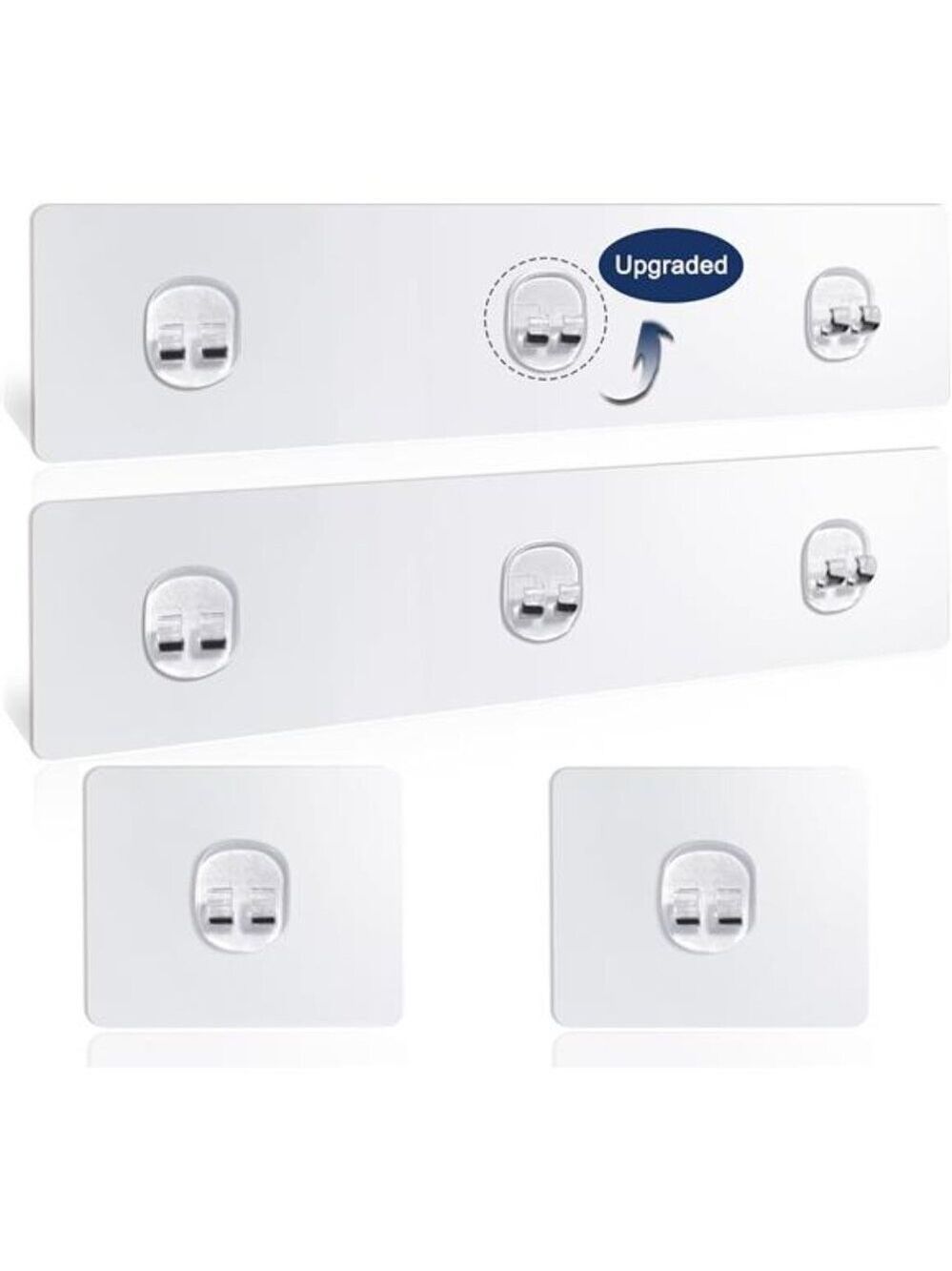 Shower Caddy Adhesive Hooks 4 Pack Strong Waterproof No Drilling Bathroom Storag